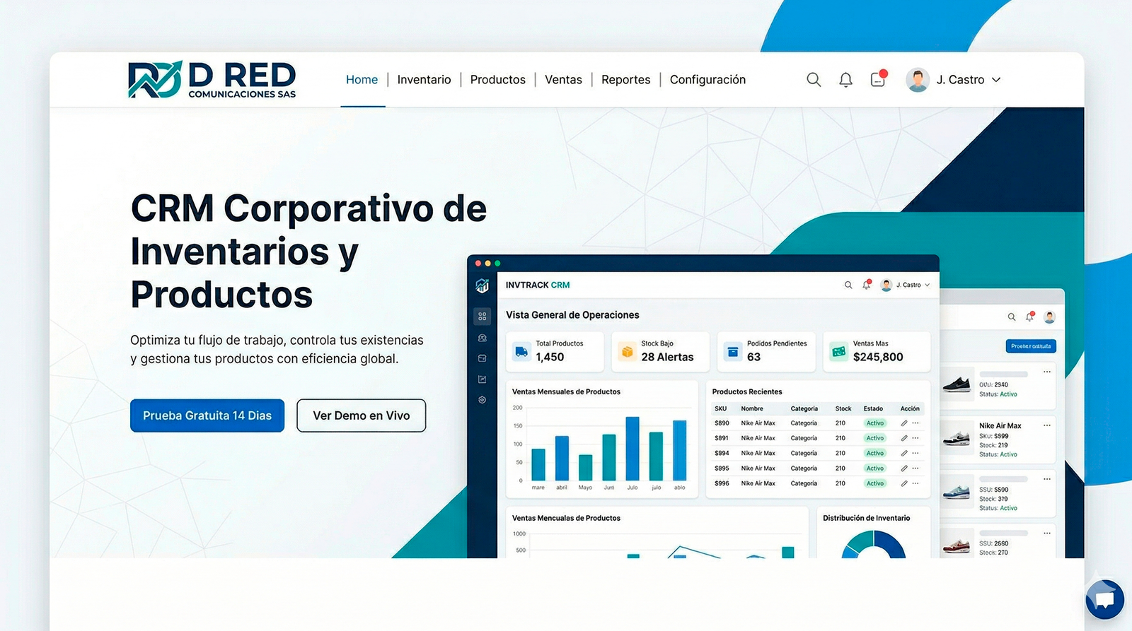 Operational CRM · inventory & billing